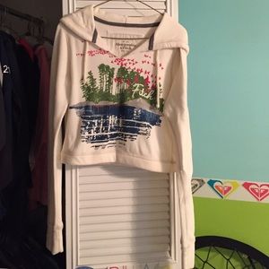 White Abercrombie & Fitch hoodie