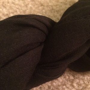 Black infinity scarf