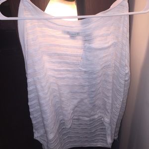 White Long Sleeve Sheer Forever 21 Shirt