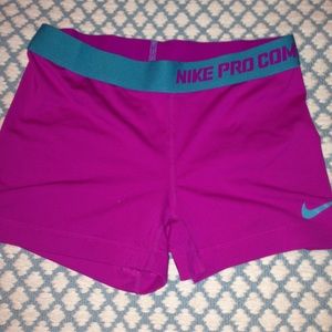 Nike Pro Combat Medium Purplish Pink Spandex