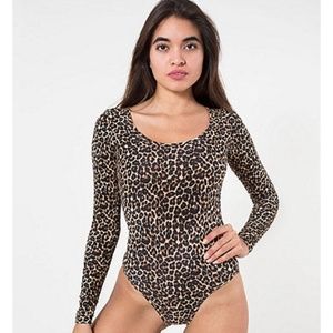 American apparel leopard body suit