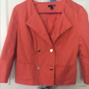 Coral orange blazer