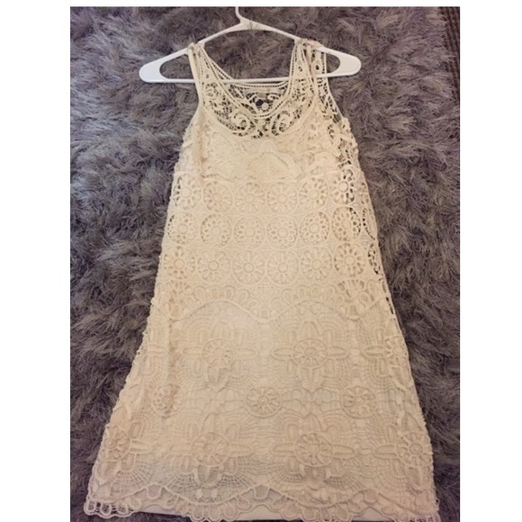 Lauren Conrad Off White Lace dress