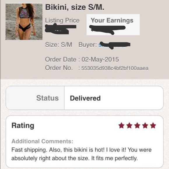 Sale! Blue Mesh Bikini Set NWT - Picture 5 of 6