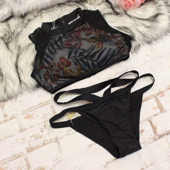 Sale! Blue Mesh Bikini Set NWT - Picture 6 of 6