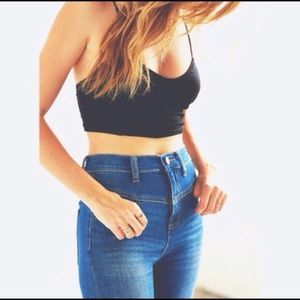 High Rise Seamed Jeans by BDG