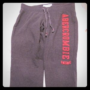 Grey Abercrombie and Fitch sweatpants