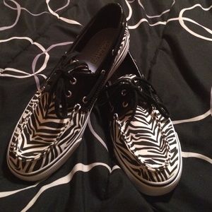 Sperry- top sider zebra print