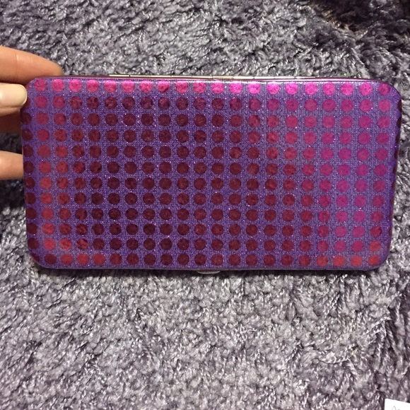 Purple sparkly wallet!