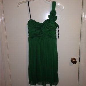 green formal dress