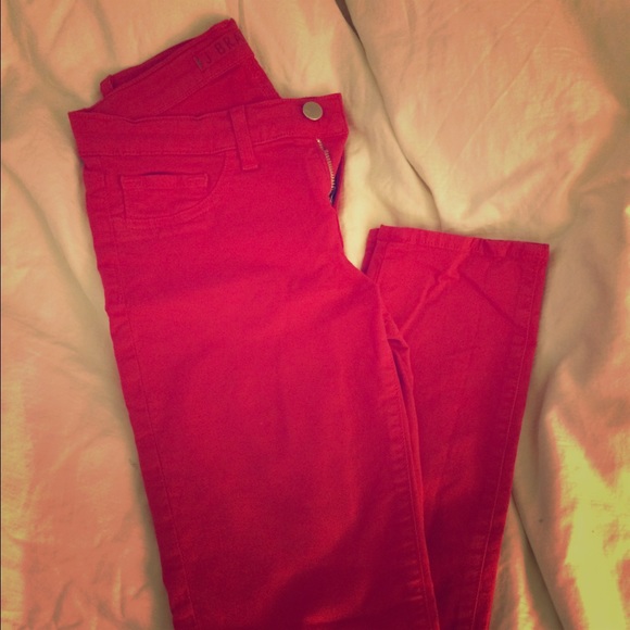 JBrand Cotton Twill Jeans 25 Shock Pink