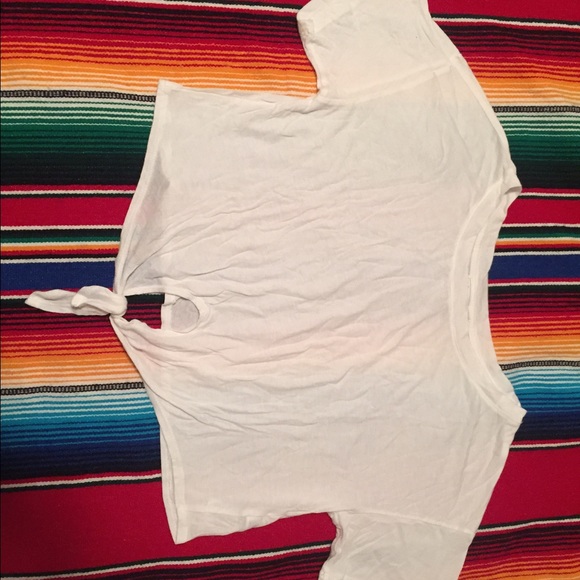 White crop top