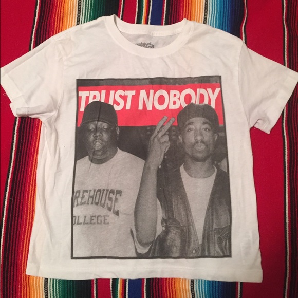 Trust nobody crop top