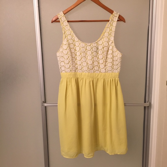 Cute Yellow and White Summer Dress