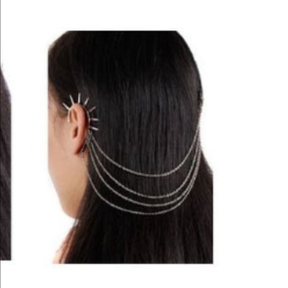 Punk style ear cuff plus hair accessory !