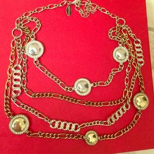 Beautiful layered necklace.