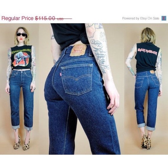 levis high waisted jeans womens