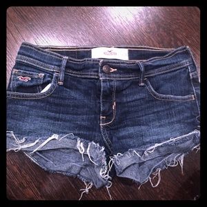 Dark Wash Hollister Jean Shorts