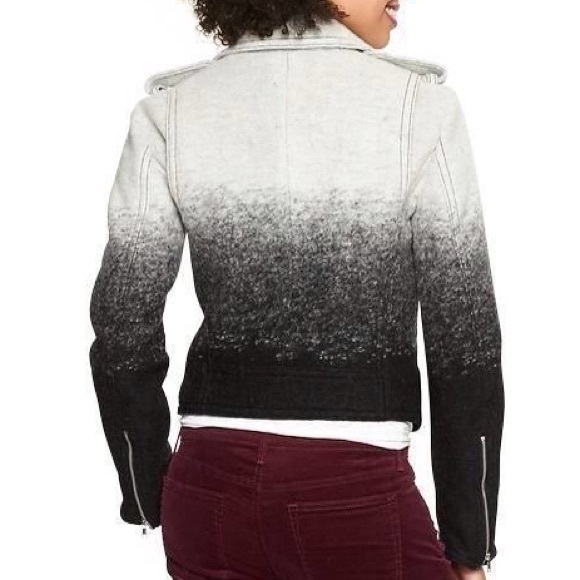 IN SEARCH OF Gap Ombre Wool Moto Jacket XL or XXL - Picture 3 of 4