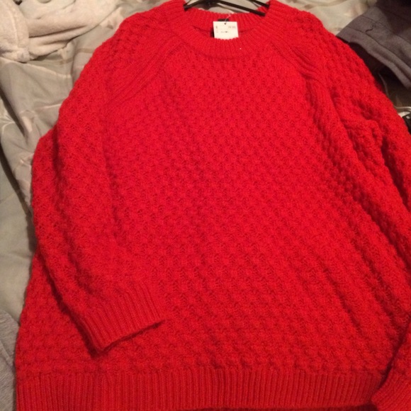 Oversized knit sweater