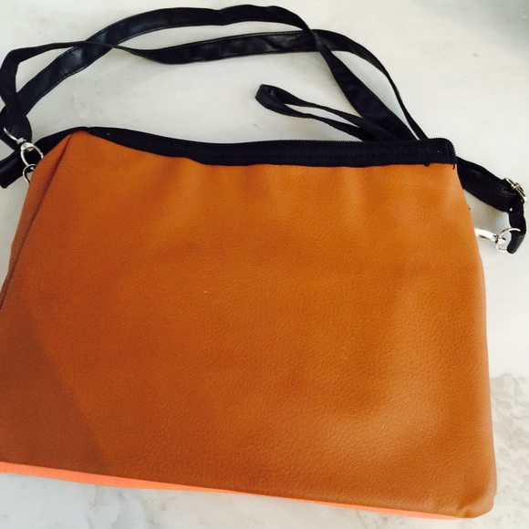 Cotton on bag bi color(orange and tan) SOLD! - Picture 2 of 4