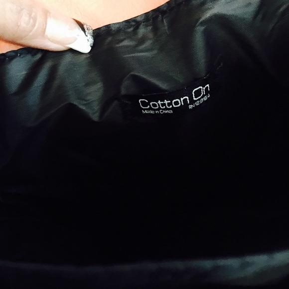 Cotton on bag bi color(orange and tan) SOLD! - Picture 3 of 4