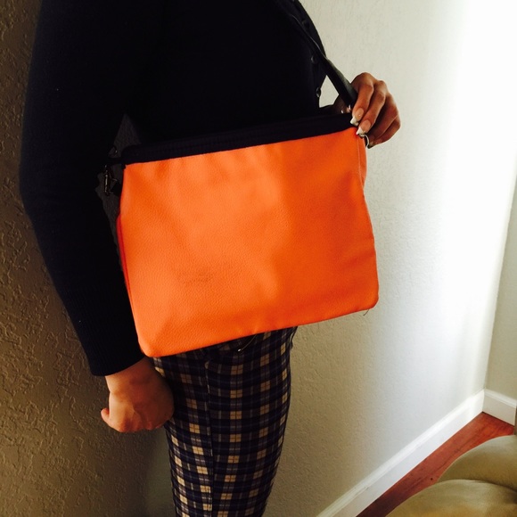 Cotton on bag bi color(orange and tan) SOLD! - Picture 4 of 4