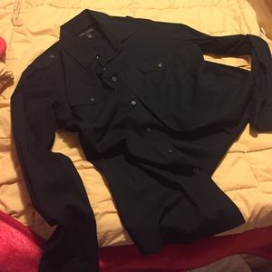 Banan Republic Black Dress Shirt