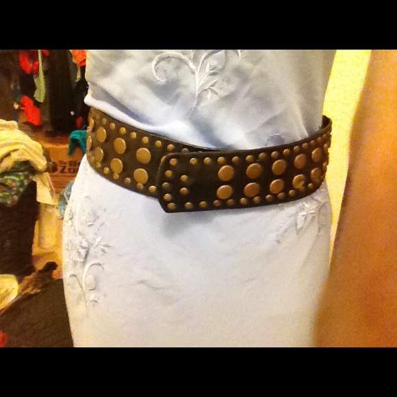 Dramatic black gladiator  belt - Picture 4 of 4