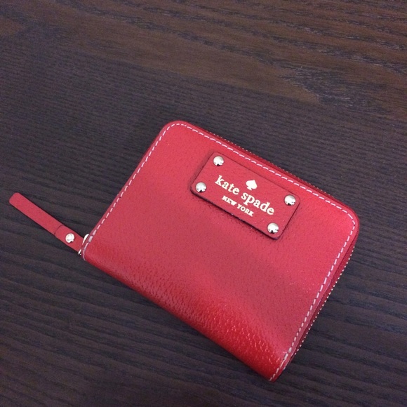 Kate Spade Red mini wallet