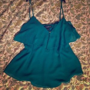 Marciano teal flutter tank