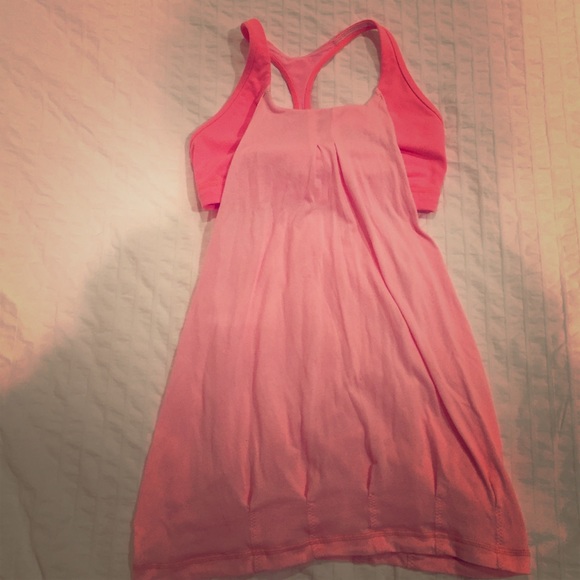 Lululemon workout top with attached sports bra.