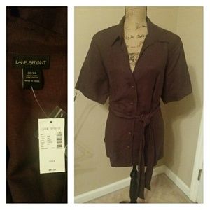 Button up shirt/jacket with sash