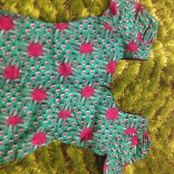 Ankara dress with pink flowers - Picture 2 of 3