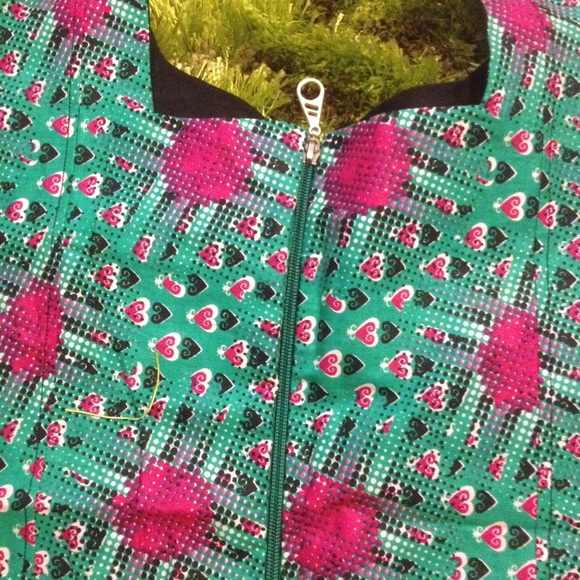 Ankara dress with pink flowers - Picture 3 of 3
