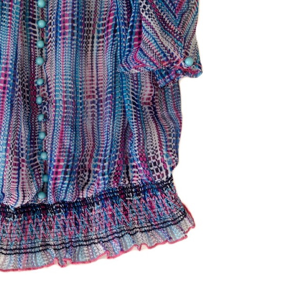 Lucy Paris Off the Shoulder Sheer Blouse - Picture 3 of 4