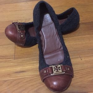 Tory burch two tone flats