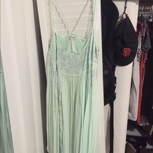 Mint free people dress