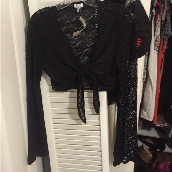 Tobi lacy crop top