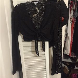Tobi lacy crop top