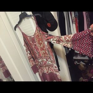 Fun patterned dress long sleeve