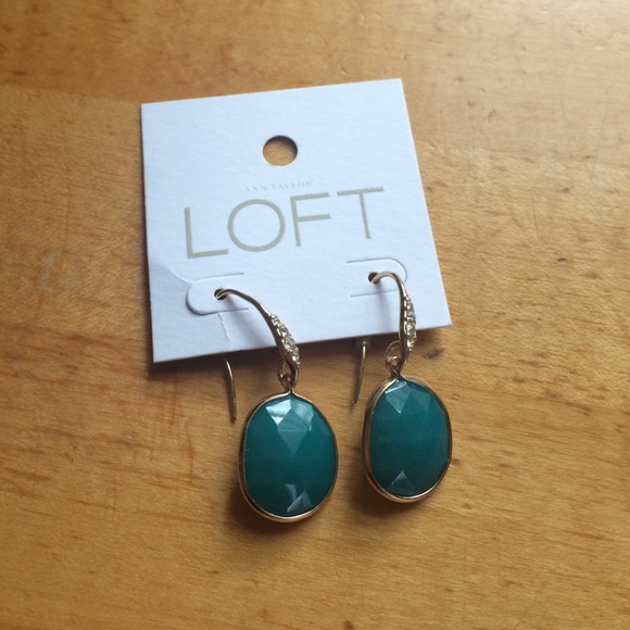 Loft Emerald Gem Drop Earrings