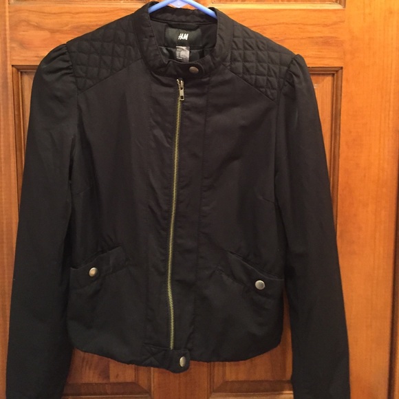 H&M black moto jacket- only worn once