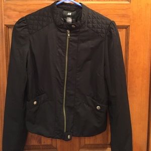 H&M black moto jacket- only worn once