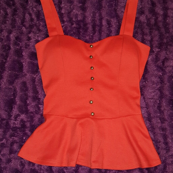 Peplum top with bow back