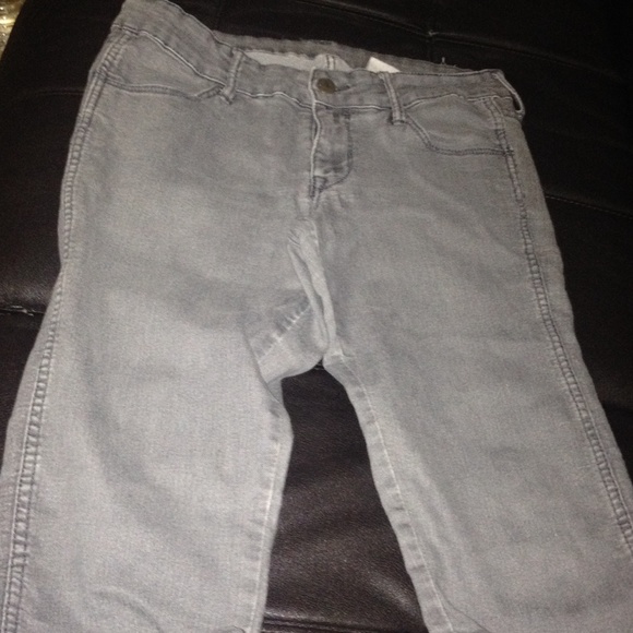 Gray stretchy pants