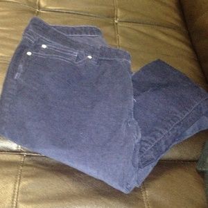 Dark Blue Cord Pants