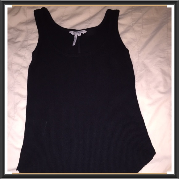 BCBG black ribbed soft tank - Picture 1 of 4