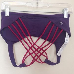 lululemon - Free To Be Wild Bra - Black Grape