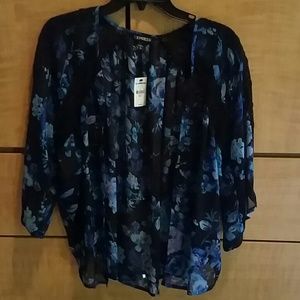 NWT Express floral kimono